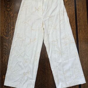 NWT Zara ZW Collection Embroidered Culottes US Medium- PART OF A SET!